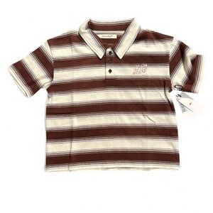 Honor The Gift Women's Crop Top with Brown and Cream Polo Size Lrg NWT